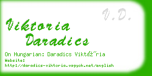viktoria daradics business card